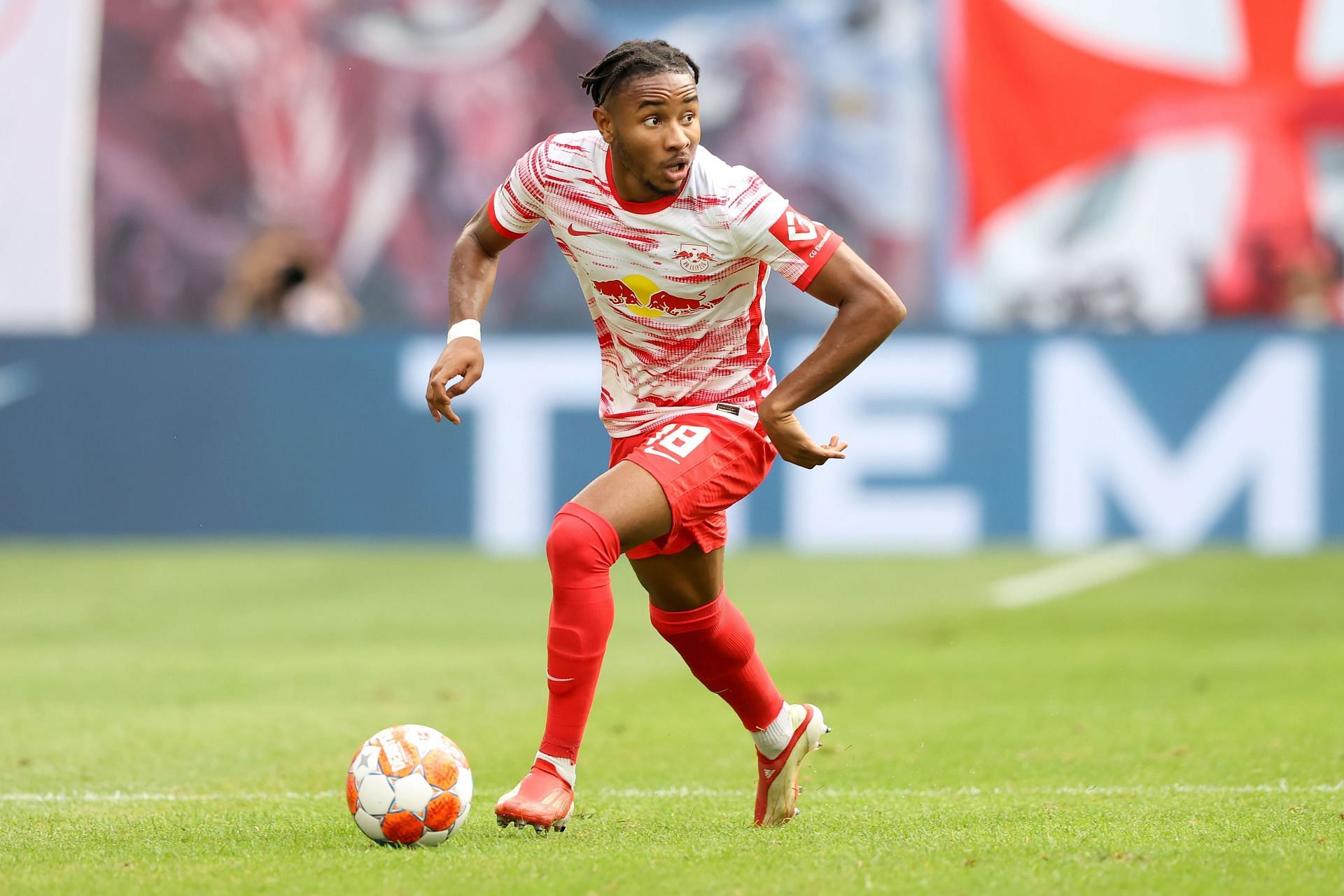 Christopher Nkunku scored a hat-trick against Manchester City last month